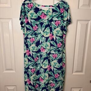 Cappagallo Dress-XL-tropical floral print-summer123